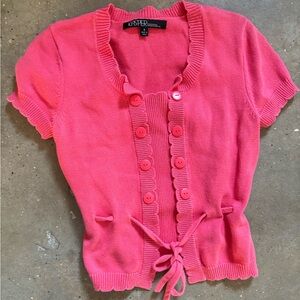 Kasper Bright Pink Buttoned Cardigan